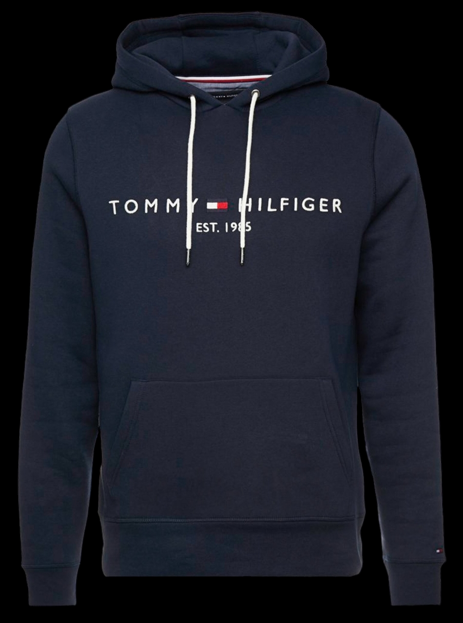 Felpa tommy hilfiger logo on sale