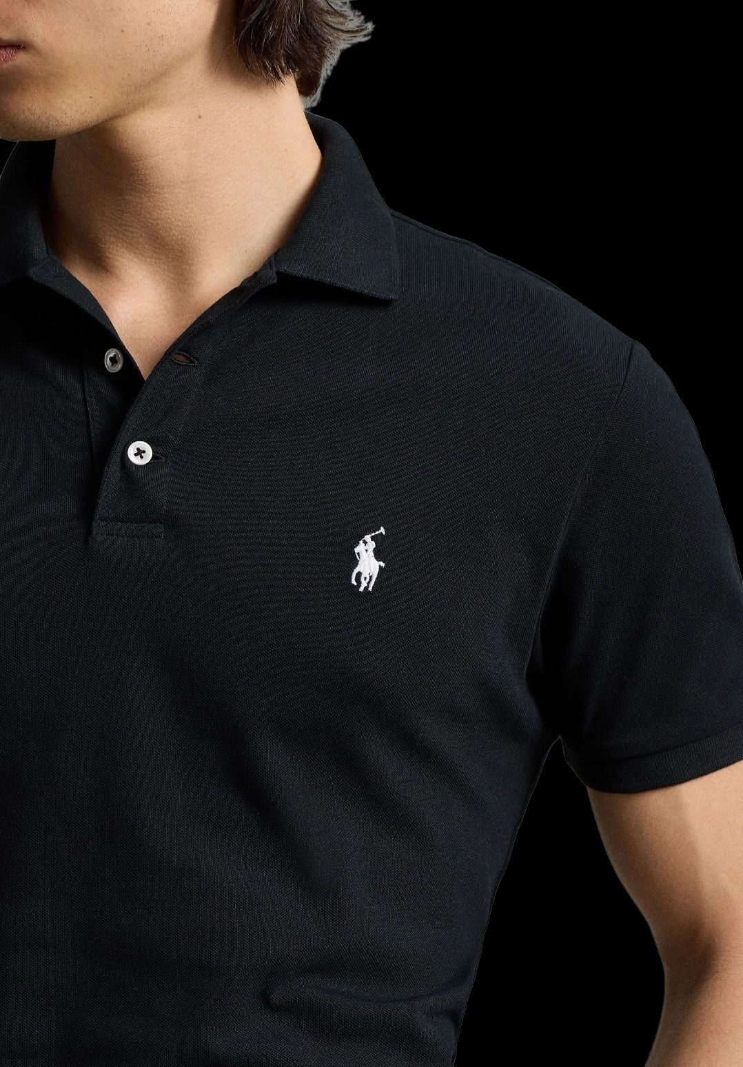 Polo in piqué stretch Ralph Lauren