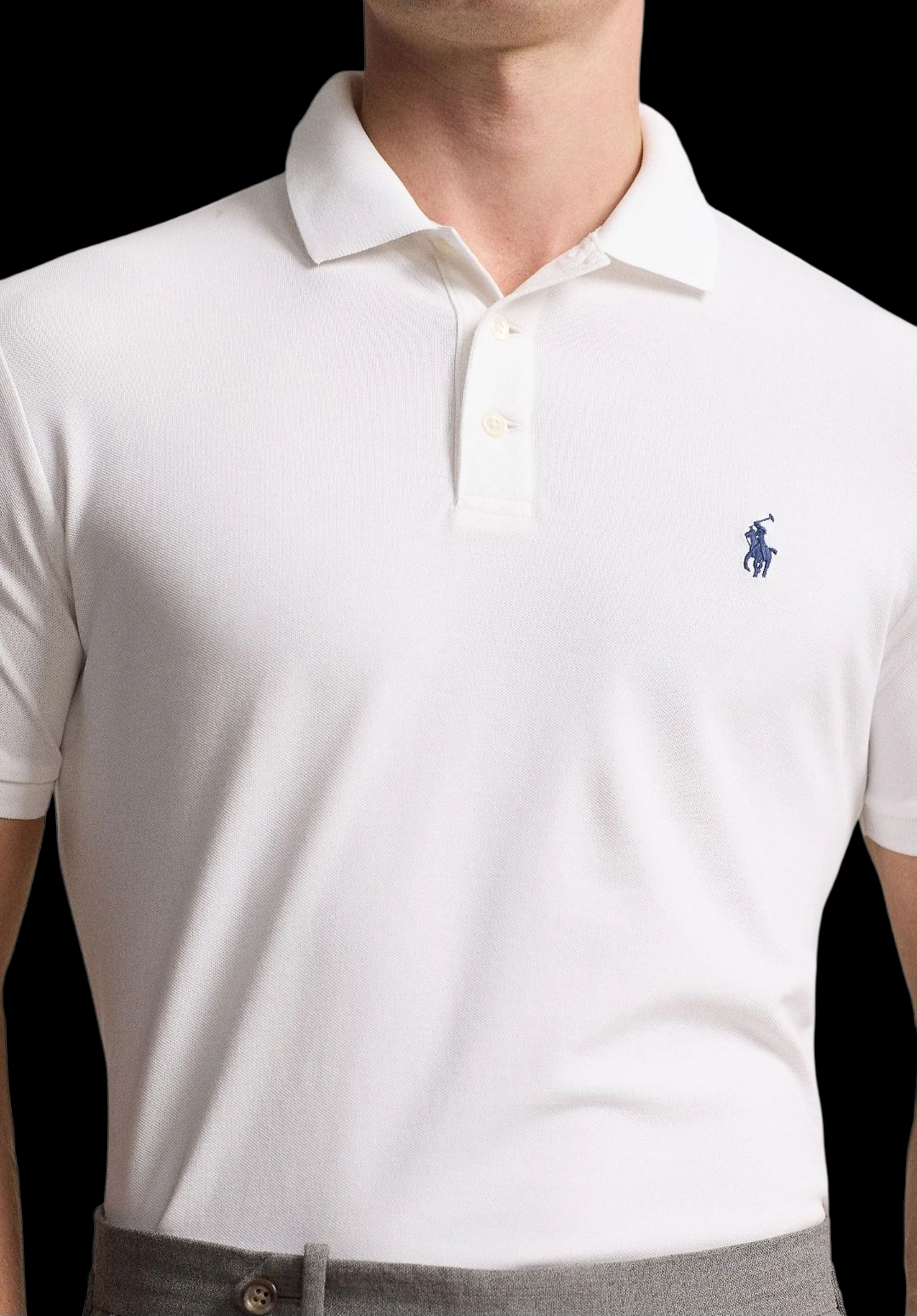 Polo in piqué stretch Ralph Lauren