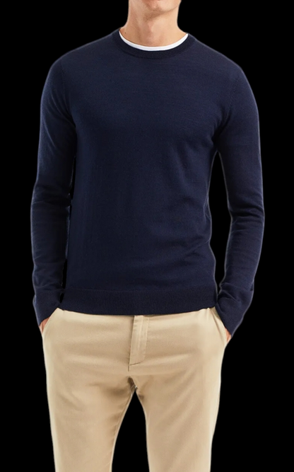 Maglione girocollo Louis Plein misto cashmere/lana