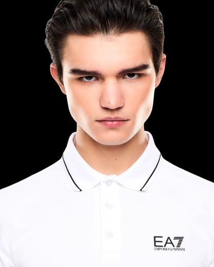 EA7 Emporio Armani polo piquet cotone stretch