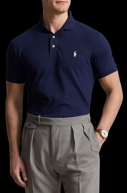 Polo in piqué stretch Ralph Lauren