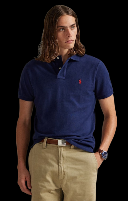 Polo in piqué custom slim fit Ralph Lauren