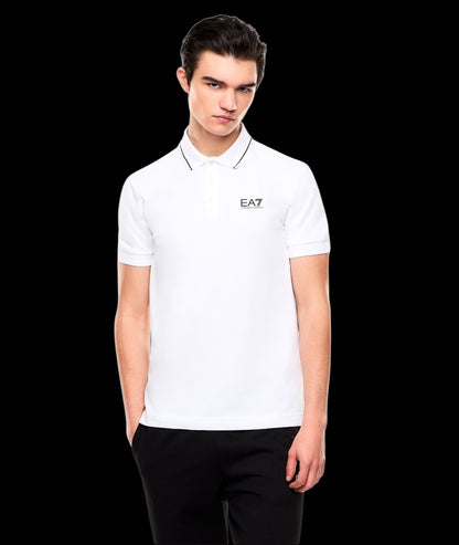 EA7 Emporio Armani polo piquet cotone stretch