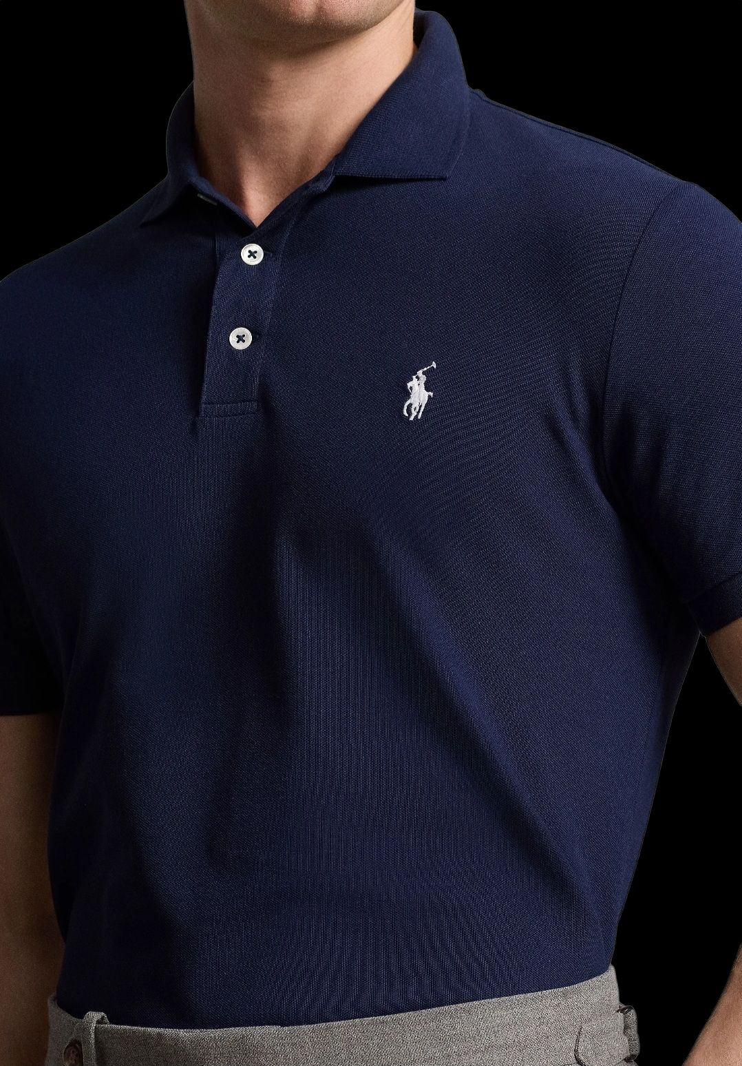 Polo in piqué stretch Ralph Lauren