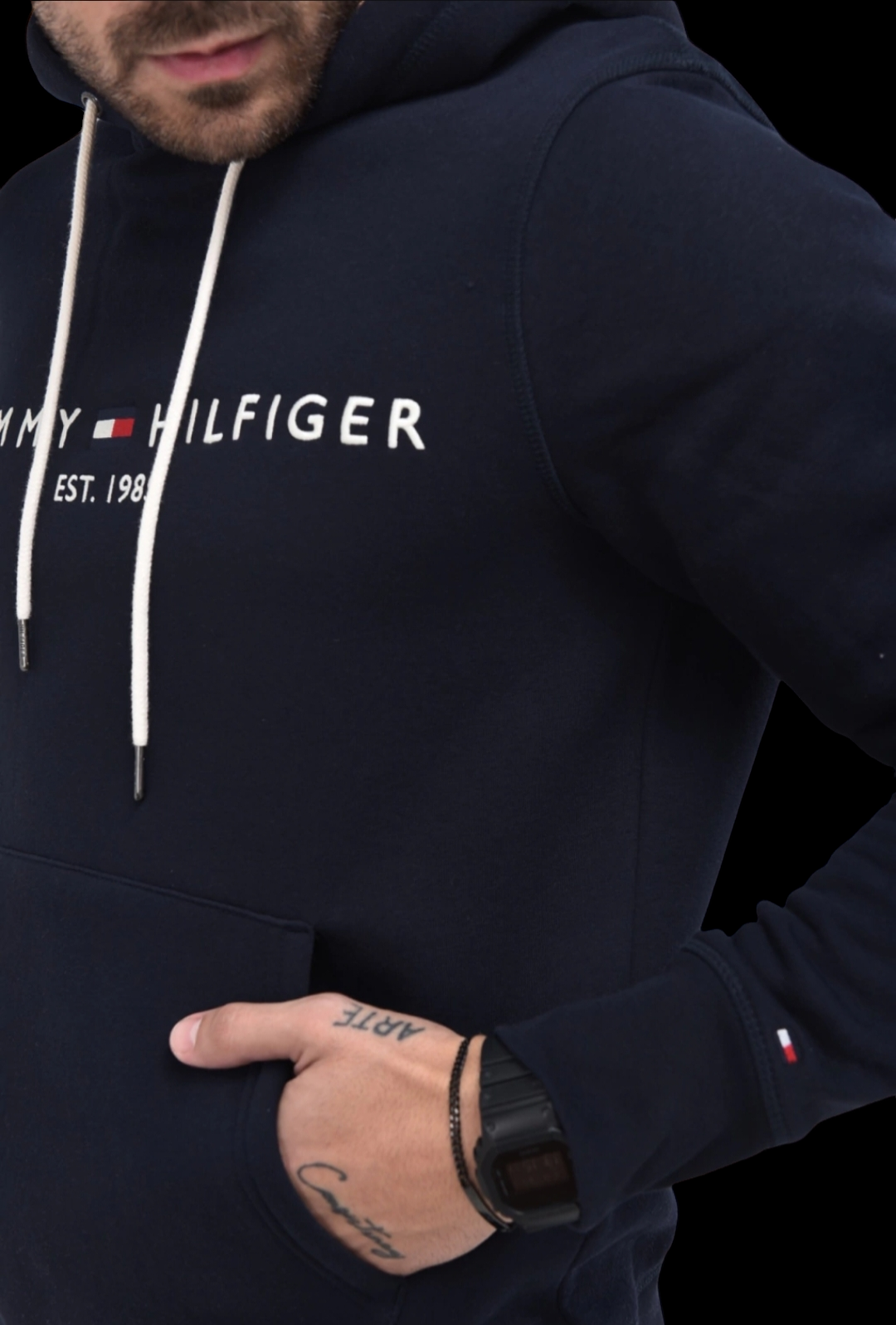 Felpa con cappuccio Tommy Hilfiger logo hoody