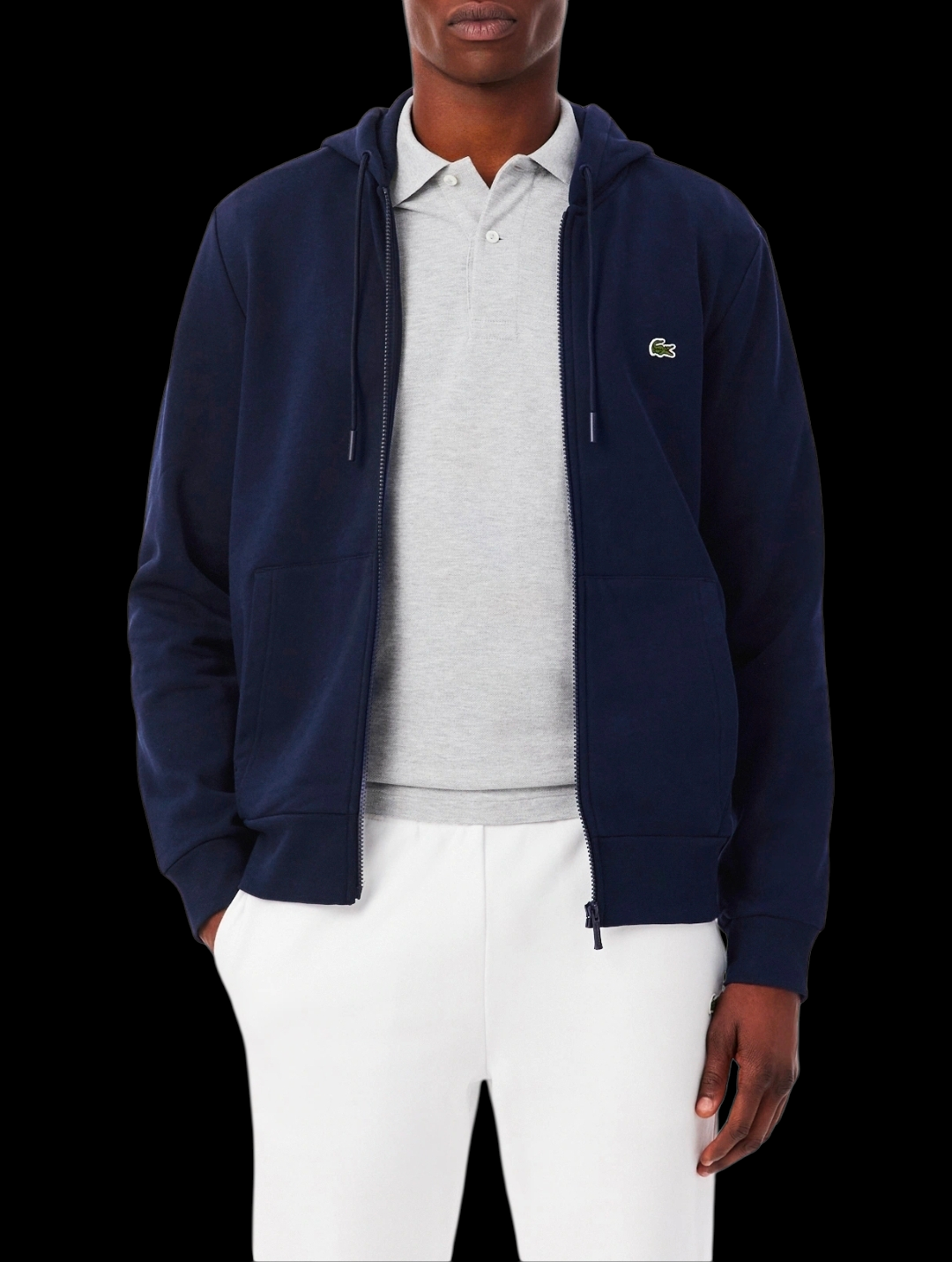 Felpa zip con cappuccio Lacoste SH9626