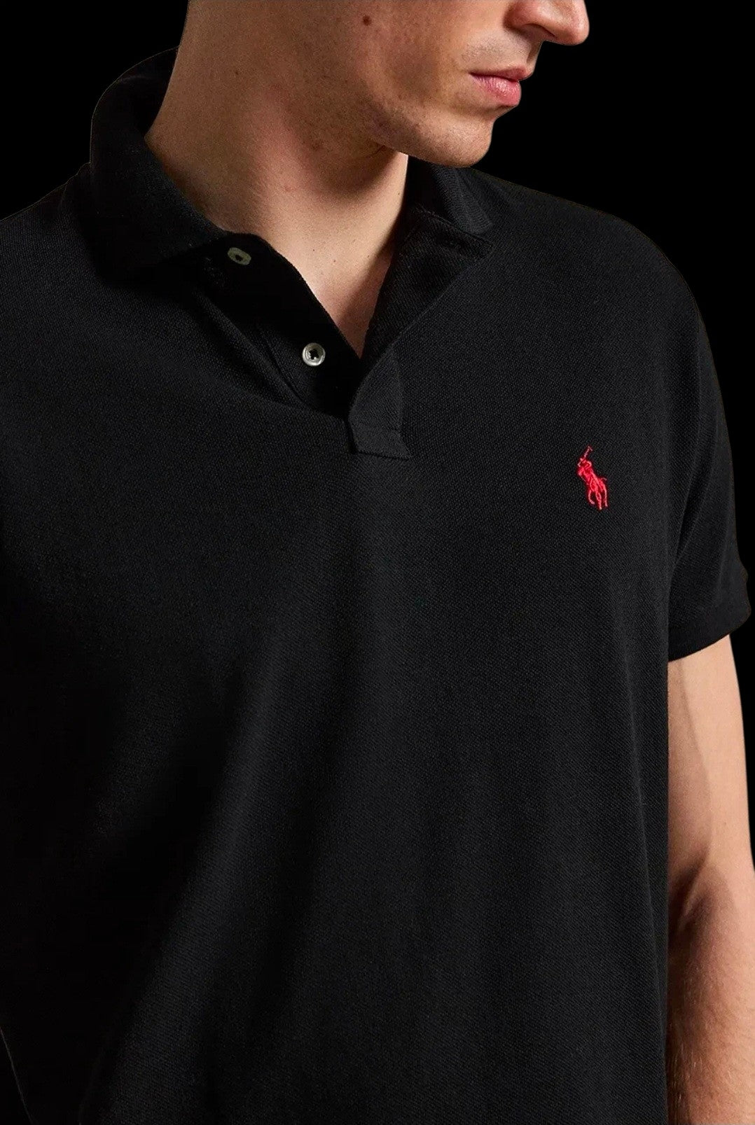 Polo in piqué custom slim fit Ralph Lauren