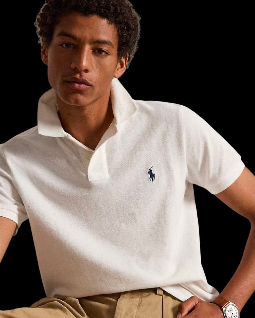 Polo in piqué custom slim fit Ralph Lauren